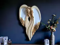 Angel Cynthia - white -  30 x 17 cm decorative figurine 