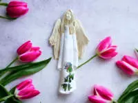 Angel Julia Art - green -  27 x 14 cm decorative figurine 