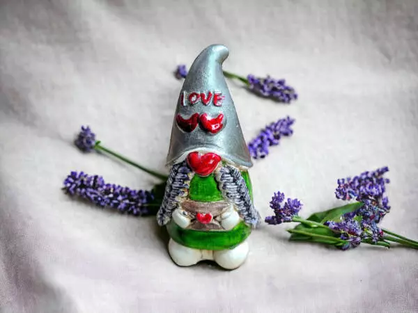 Gnom I Love you  -  5 x 5 cm decorative figurine 